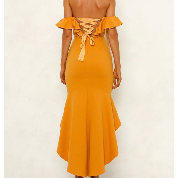 Mustard Yellow Maxi Dress - Picture 3 of 4